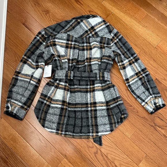 BELLA DAHL Belted Wool-Blend Shacket - Picture 4 of 5